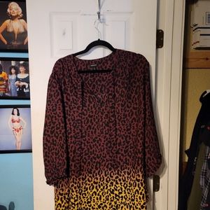 Torrid Leopard Print Blouse